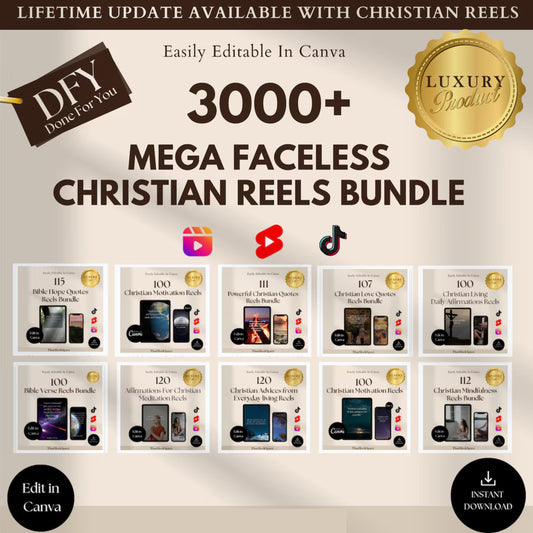 3000 Plus Christian Bible Done For You Video Reels - Sale Ends Tonight!