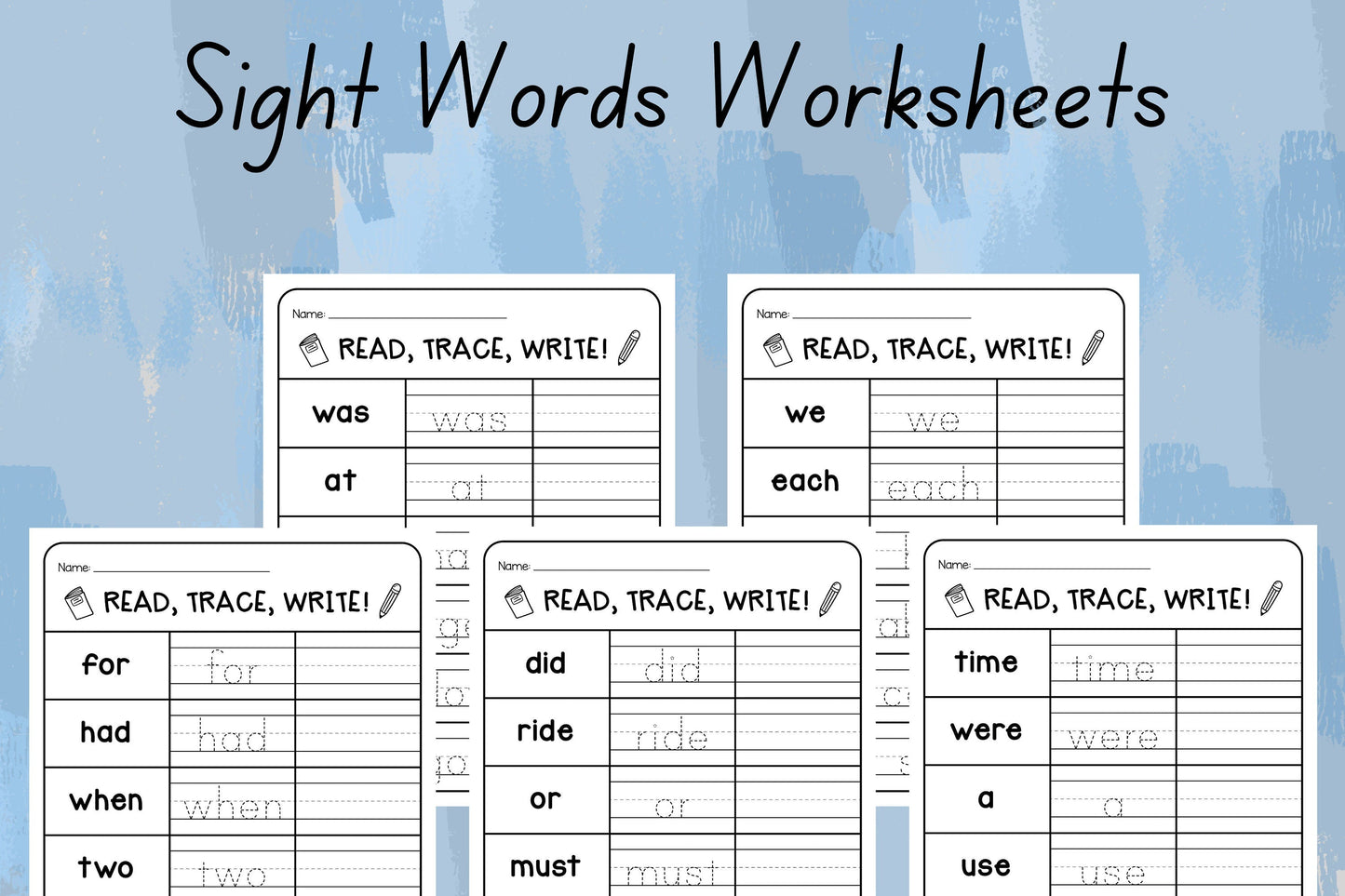 600+ Kids Learning Printable Activity Worksheets Bundle